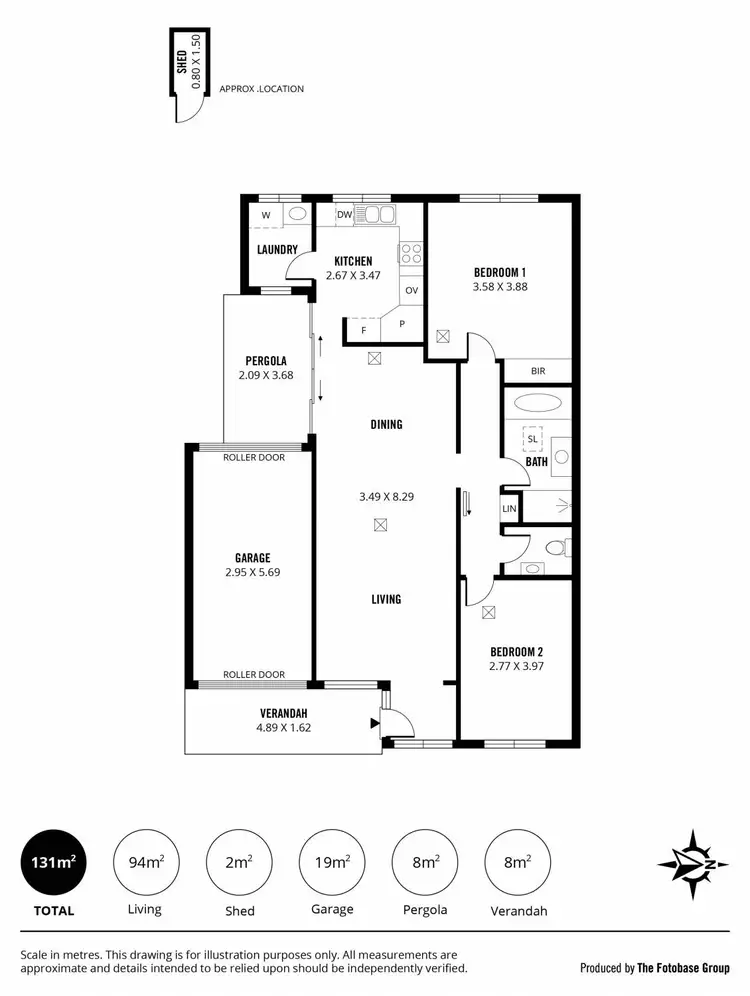 Floorplan of Homely unit listing, 2/38 Galway Avenue, Broadview SA 5083