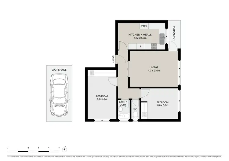 Floorplan of Homely apartment listing, 2/2 Dickens Street, Elwood VIC 3184