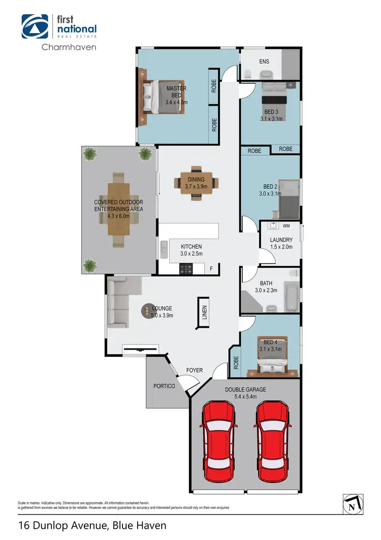 Floorplan of Homely house listing, 16 Dunlop Road, Blue Haven NSW 2262