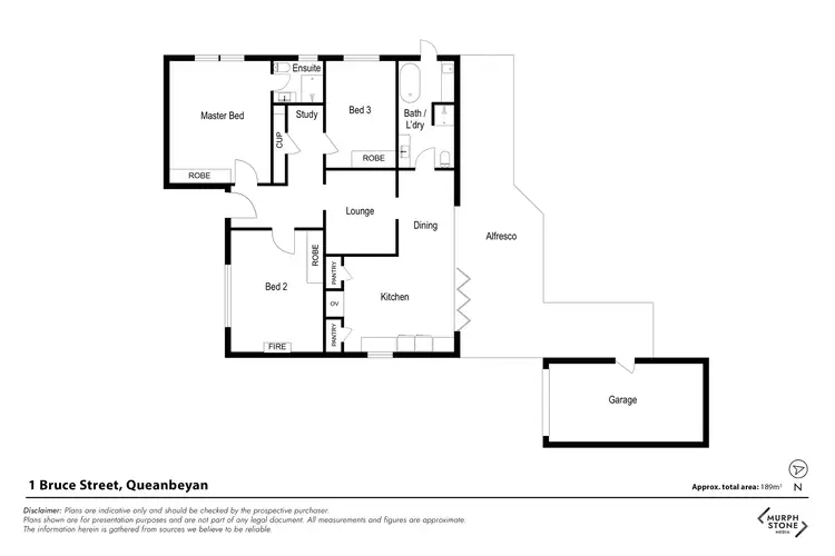 Floorplan of Homely house listing, 1 Bruce Street, Queanbeyan NSW 2620