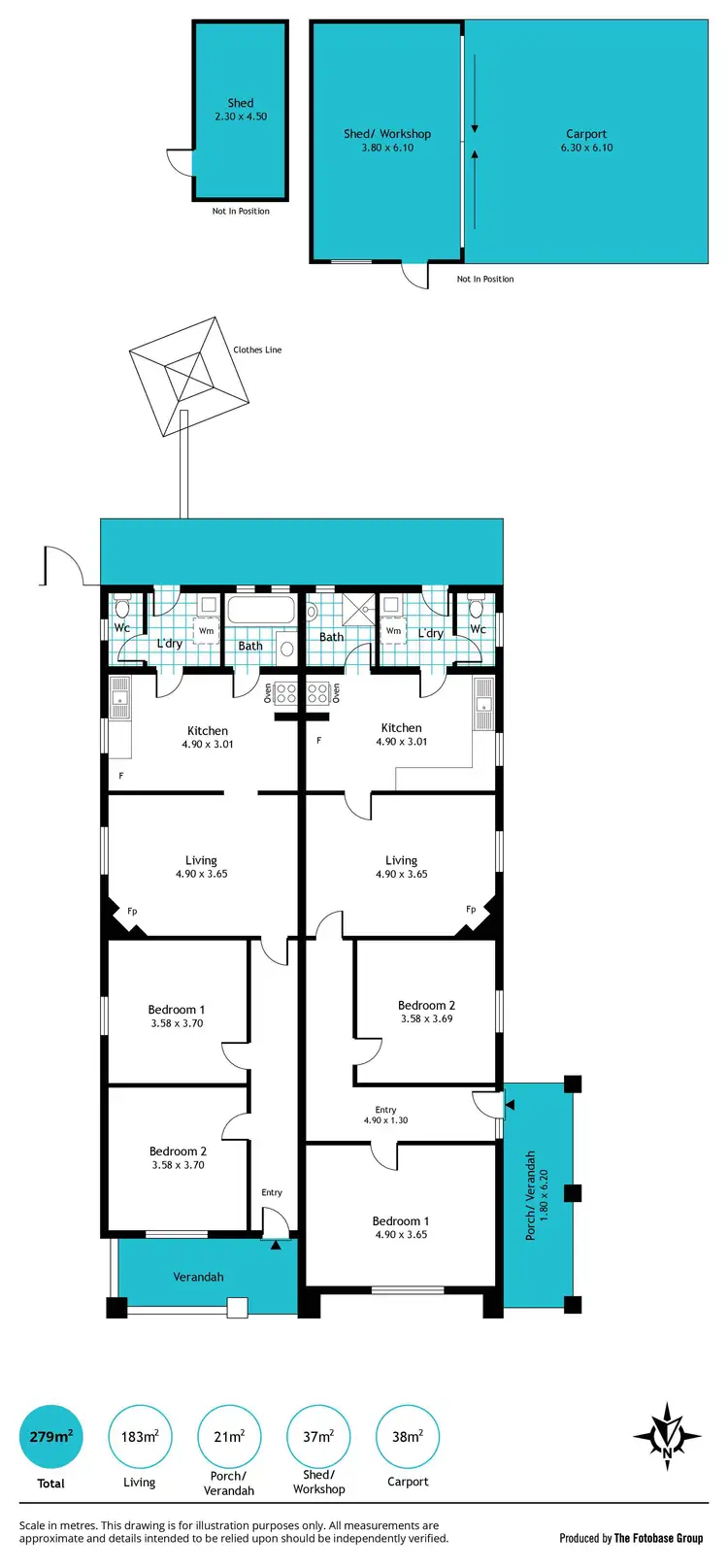 Floorplan of Homely house listing, 32 & 32A Bickford Street, Richmond SA 5033