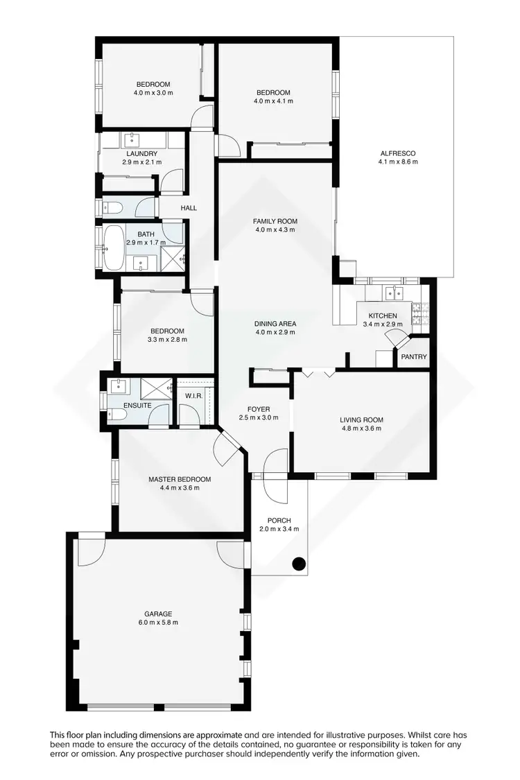 Floorplan of Homely house listing, 15 Wren Court, Wodonga VIC 3690