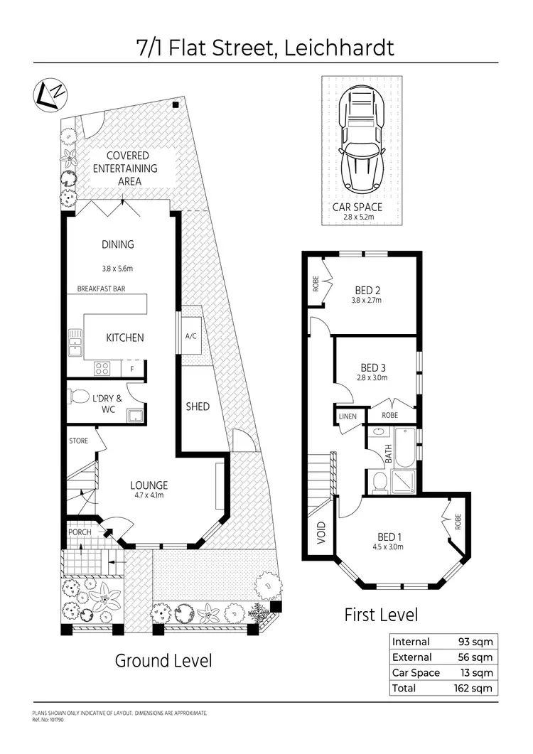 Floorplan of Homely townhouse listing, 7/1 Flat Street, Leichhardt NSW 2040
