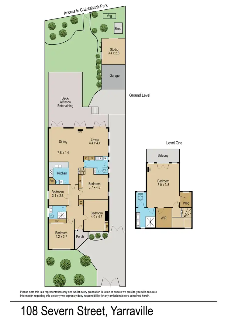 Floorplan of Homely house listing, 108 Severn Street, Yarraville VIC 3013