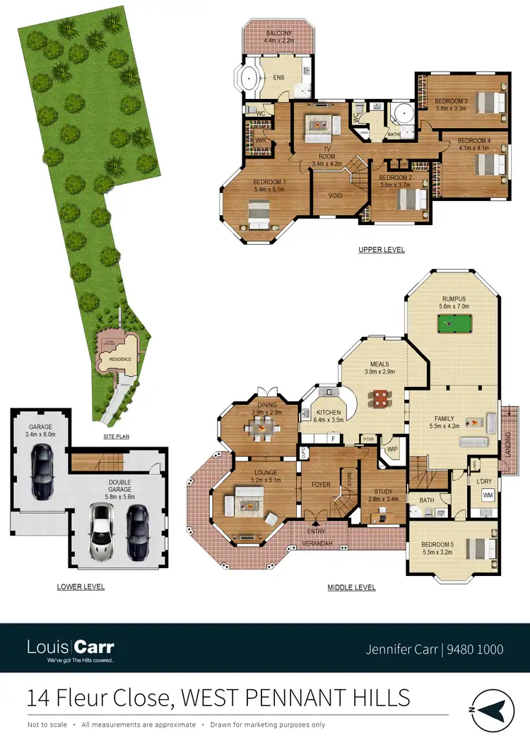 Floorplan of Homely house listing, 14 Fleur Close, West Pennant Hills NSW 2125