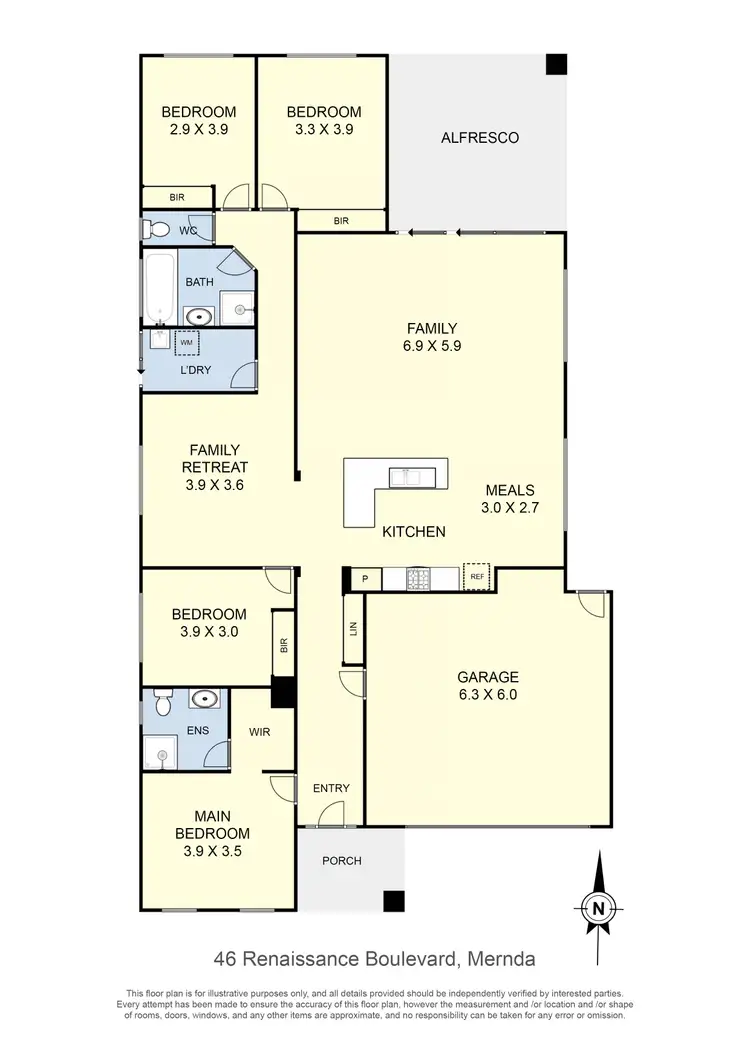 Floorplan of Homely house listing, 46 Renaissance Boulevard, Mernda VIC 3754