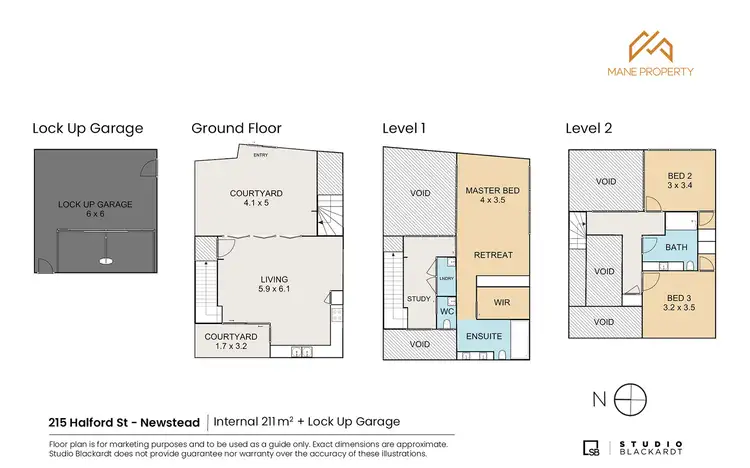 Floorplan of Homely townhouse listing, 2/15 Halford Street, Newstead QLD 4006