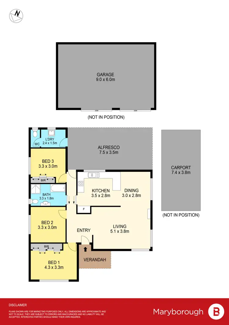 Floorplan of Homely house listing, 112 Loch Street, Maryborough VIC 3465