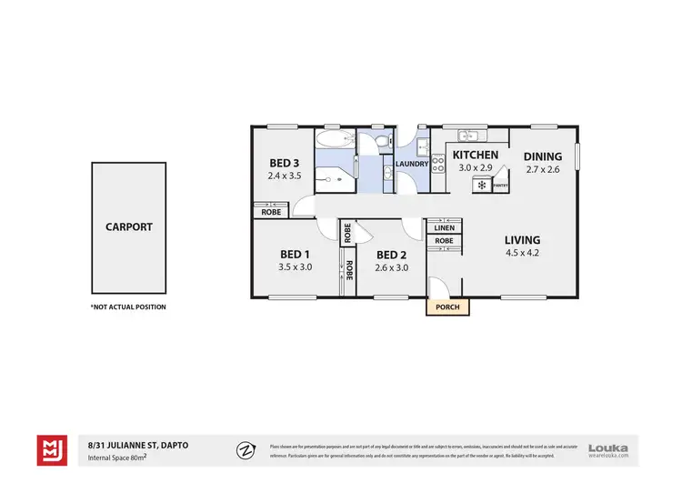 Floorplan of Homely villa listing, 8/31 Julianne Street, Dapto NSW 2530