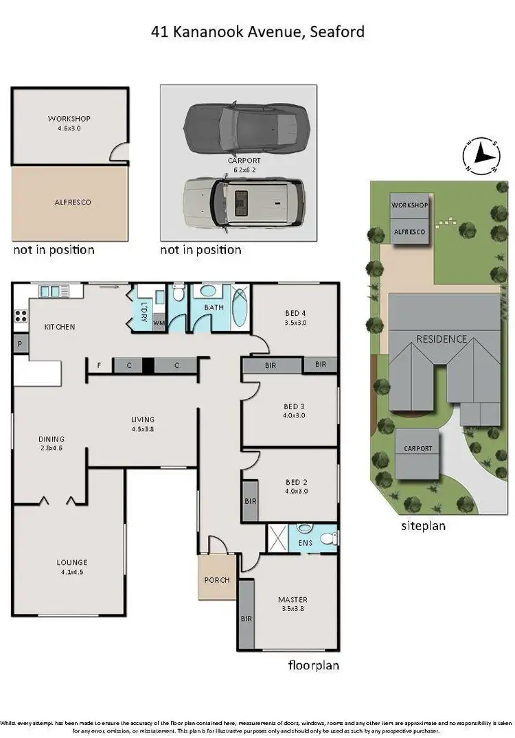 Floorplan of Homely house listing, 41 Kananook Avenue, Seaford VIC 3198