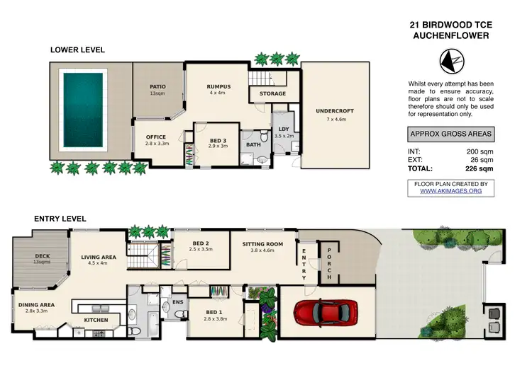 Floorplan of Homely house listing, 21 Birdwood Terrace, Auchenflower QLD 4066