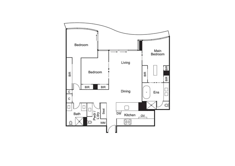 Floorplan of Homely apartment listing, 403P/14-16 The Esplanade, St Kilda VIC 3182