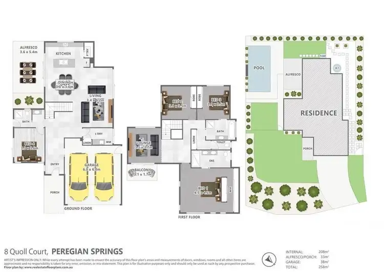 Floorplan of Homely house listing, 8 Quoll Court, Peregian Springs QLD 4573