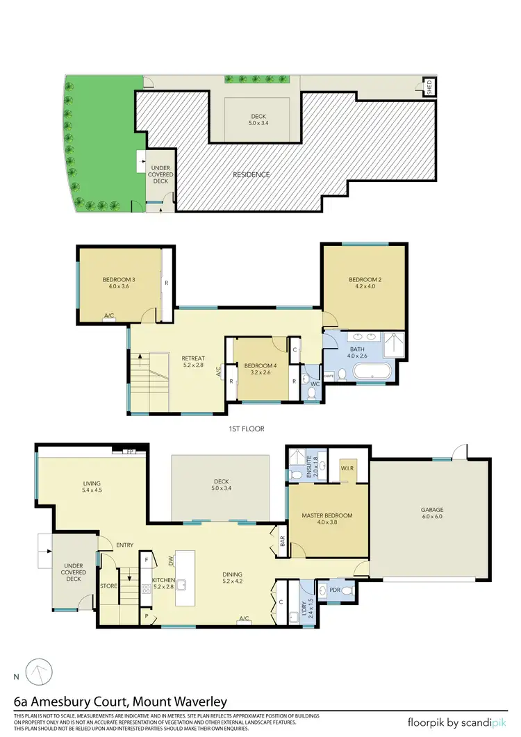 Floorplan of Homely townhouse listing, 6A Amesbury Court, Mount Waverley VIC 3149