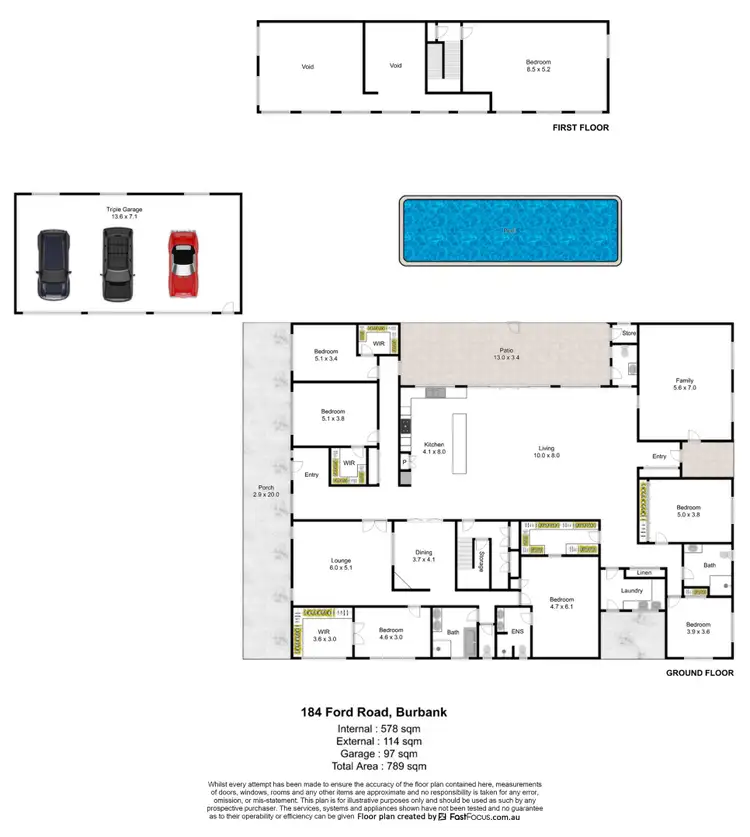 Floorplan of Homely house listing, 184 Ford Road, Burbank QLD 4156