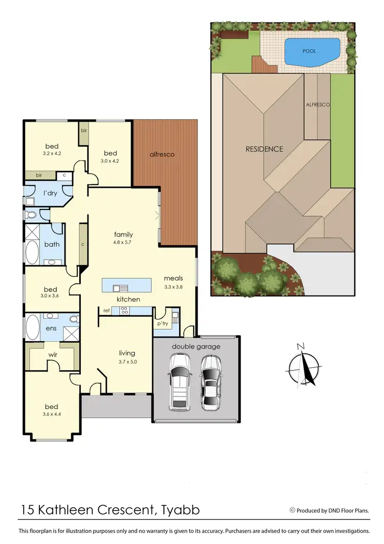 Floorplan of Homely house listing, 15 Kathleen Crescent, Tyabb VIC 3913