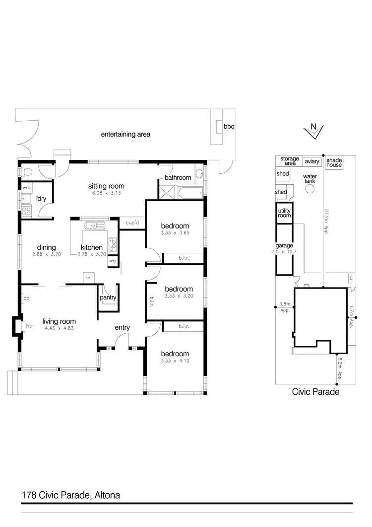 Floorplan of Homely house listing, 178 Civic Parade, Altona VIC 3018