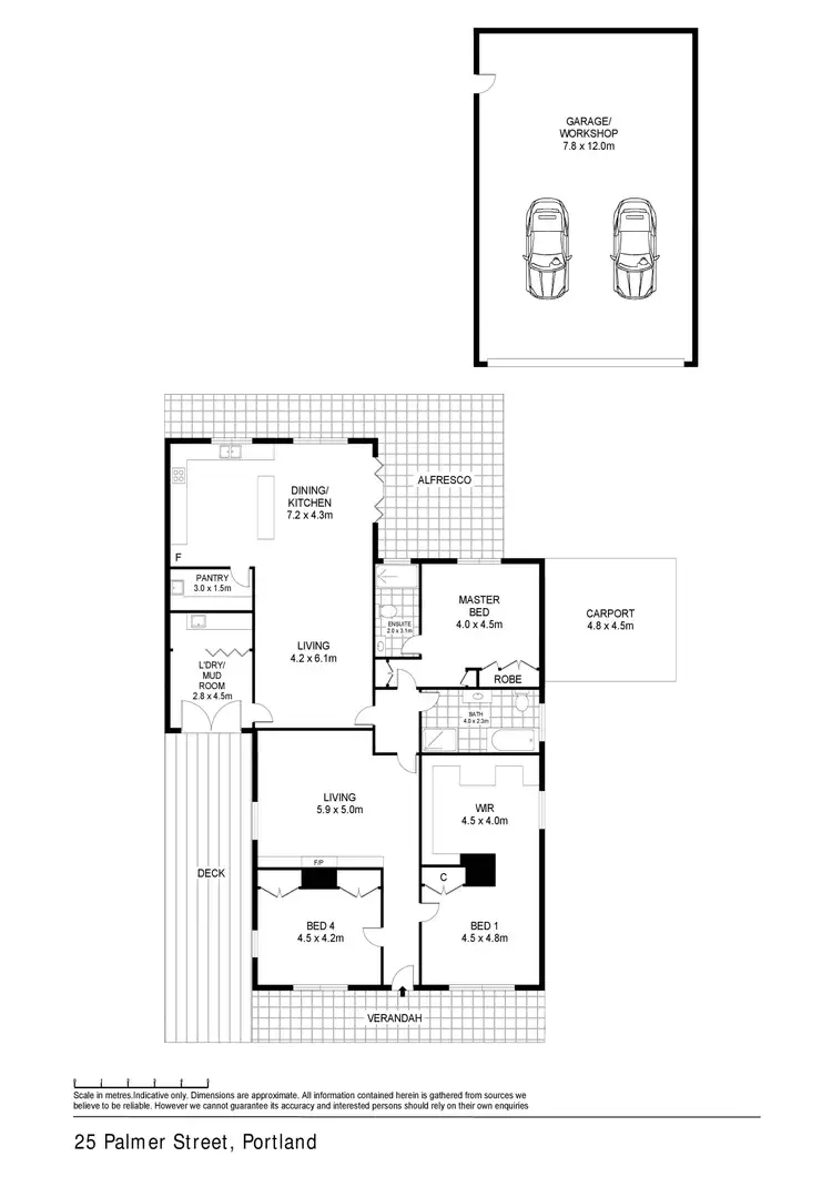 Floorplan of Homely house listing, 25 Palmer Street, Portland VIC 3305