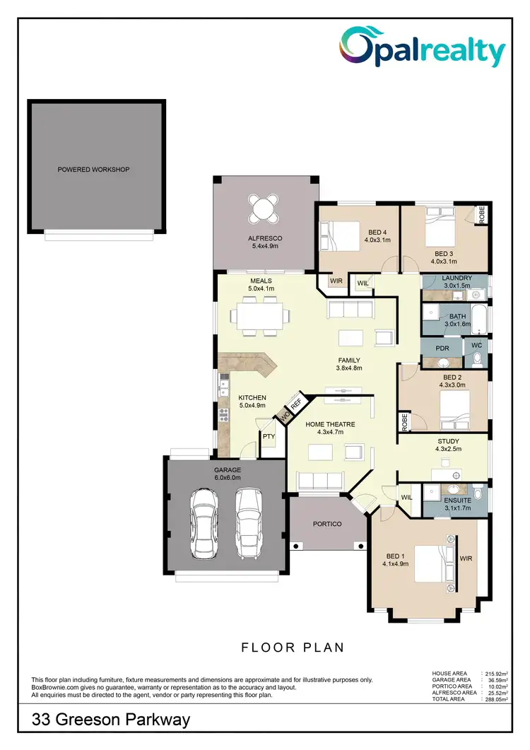 Floorplan of Homely house listing, 33 Greeson Parkway, Secret Harbour WA 6173