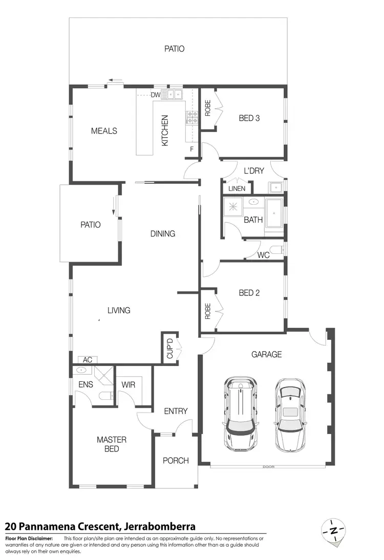 Floorplan of Homely house listing, 20 Pannamena Crescent, Jerrabomberra NSW 2619