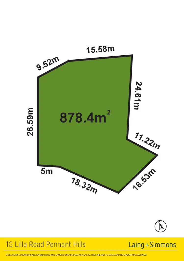 Floorplan of Homely land listing, 1G Lilla Road, Pennant Hills NSW 2120