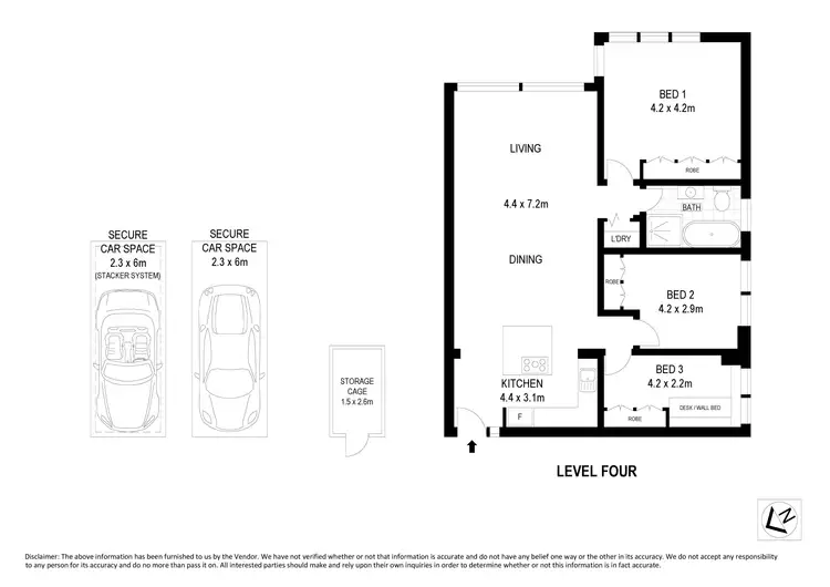 Floorplan of Homely apartment listing, 45/6 Wyargine Street, Mosman NSW 2088