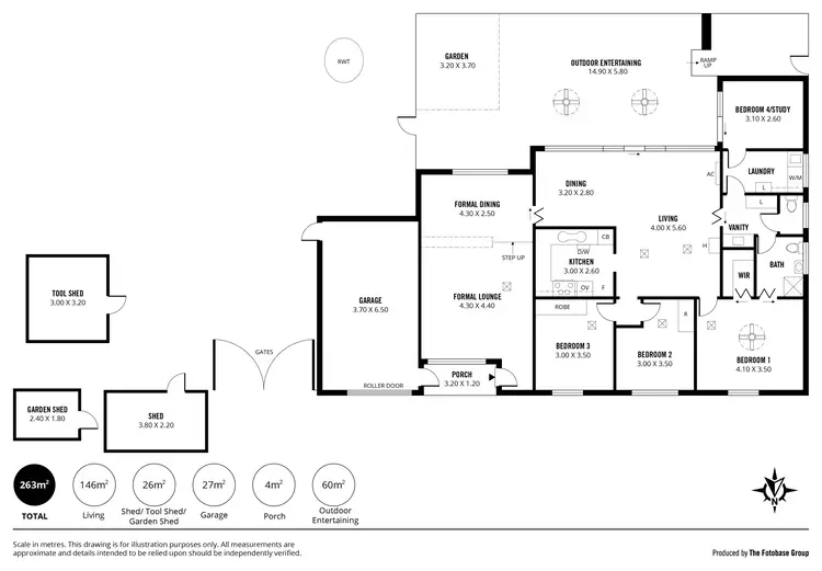 Floorplan of Homely house listing, 1a Hatherley Avenue, O'halloran Hill SA 5158