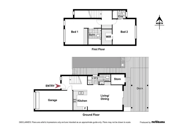Floorplan of Homely townhouse listing, 11/1 Thurralilly Street, Queanbeyan NSW 2620
