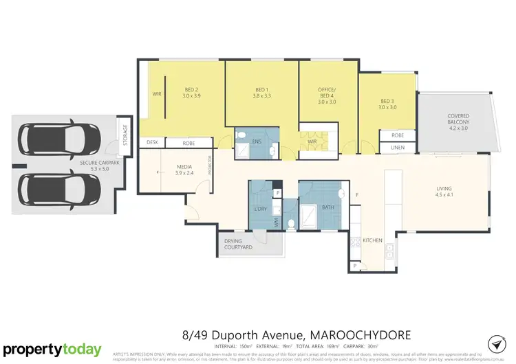 Floorplan of Homely unit listing, 8/49 Duporth Avenue, Maroochydore QLD 4558