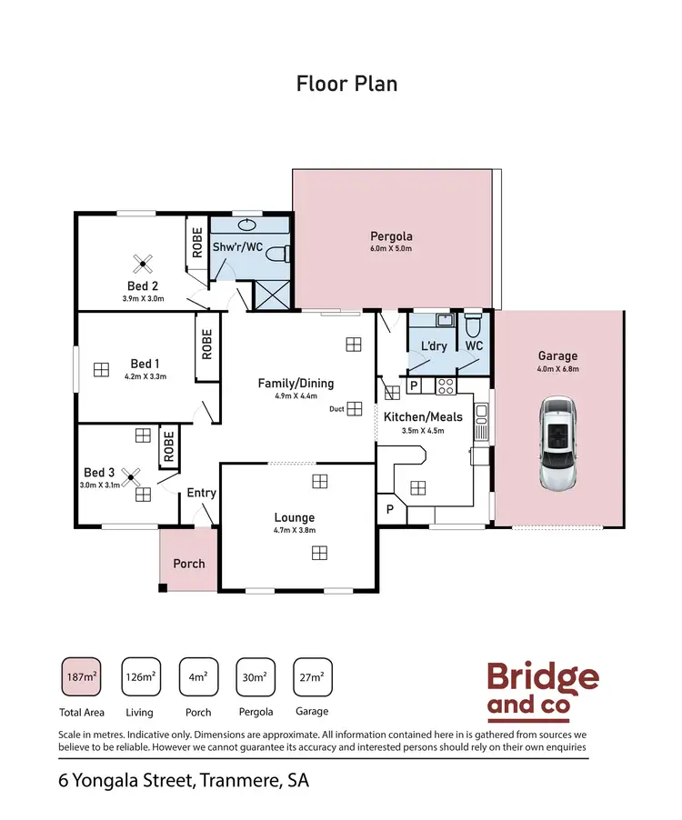 Floorplan of Homely house listing, 6 Yongala Street, Tranmere SA 5073