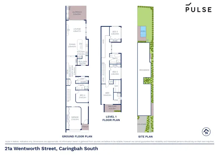 Floorplan of Homely semi-detached listing, 21a Wentworth Street, Caringbah South NSW 2229