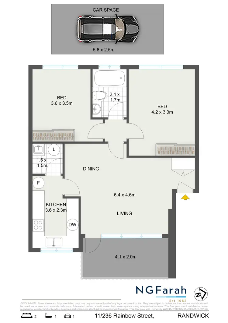 Floorplan of Homely apartment listing, 11/236-240 Rainbow Street, Coogee NSW 2034