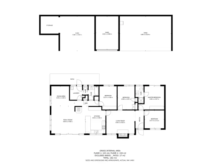 Floorplan of Homely rural property listing, 143 Horns Access Road, Chiltern VIC 3683