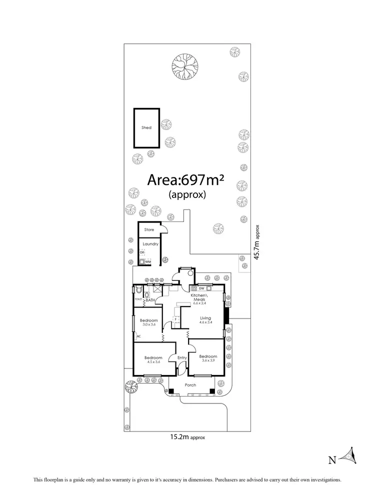 Floorplan of Homely house listing, 6 Franklin Street, Mentone VIC 3194