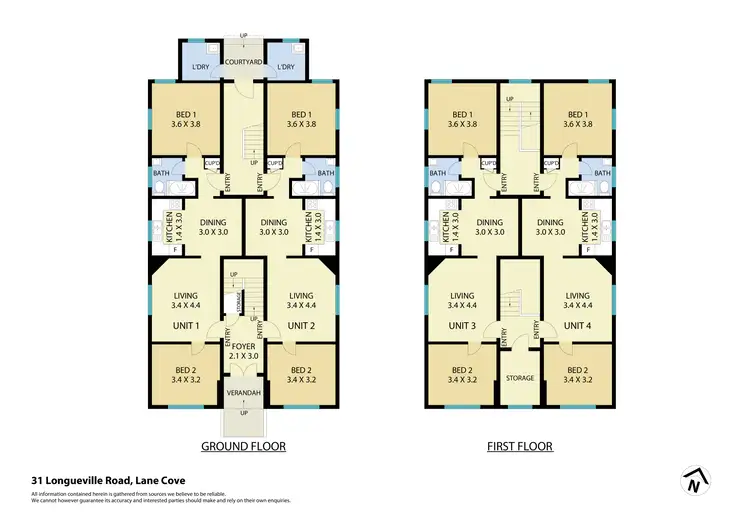 Floorplan of Homely block of units listing, 31 Longueville Road, Lane Cove NSW 2066