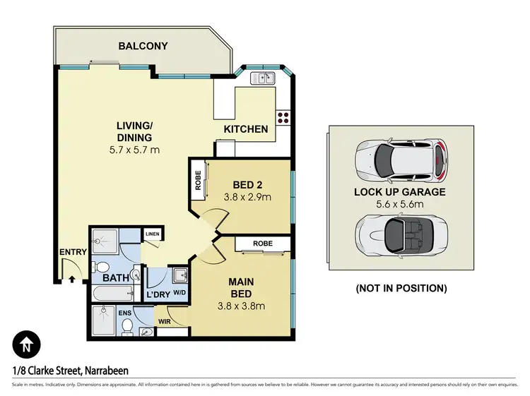Floorplan of Homely unit listing, 1/8 Clarke Street, Narrabeen NSW 2101
