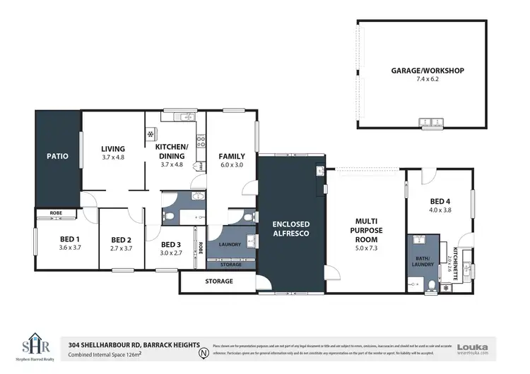 Floorplan of Homely house listing, 304 Shellharbour Road, Barrack Heights NSW 2528