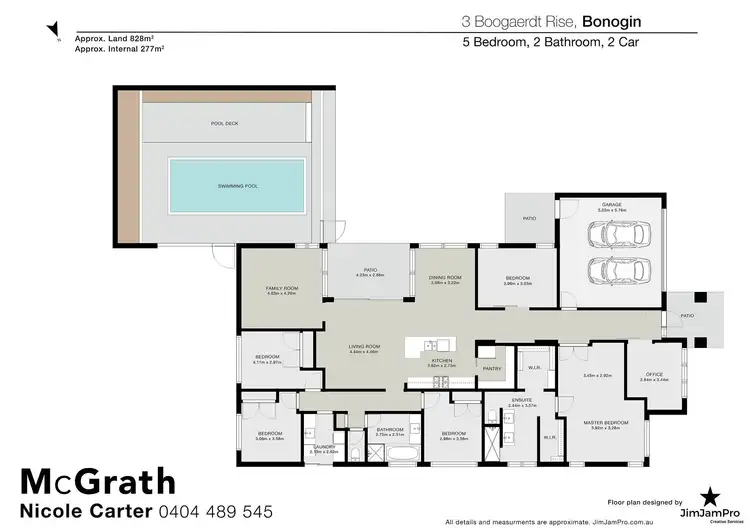 Floorplan of Homely house listing, 3 Boogaerdt Rise, Bonogin QLD 4213