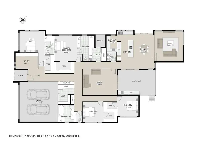 Floorplan of Homely house listing, 9 Casuarina Drive, Summerhill TAS 7250