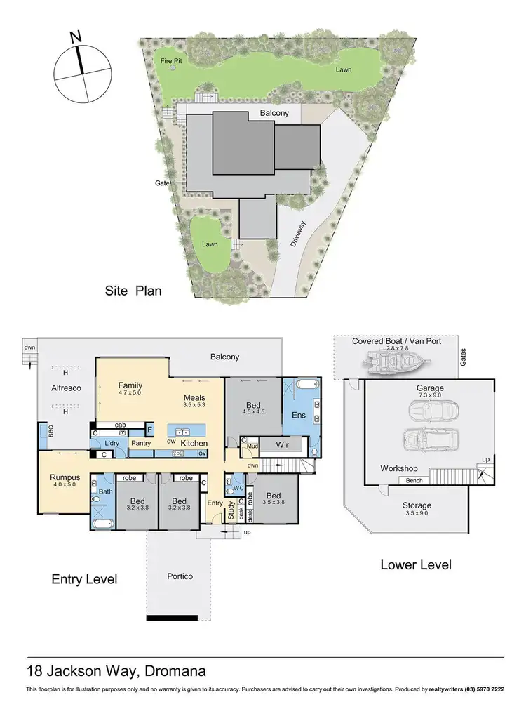 Floorplan of Homely house listing, 18 Jackson Way, Dromana VIC 3936