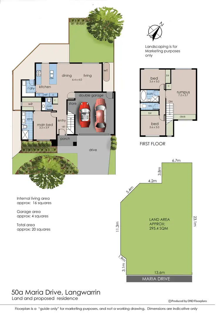 Floorplan of Homely land listing, 50A Maria Drive, Langwarrin VIC 3910