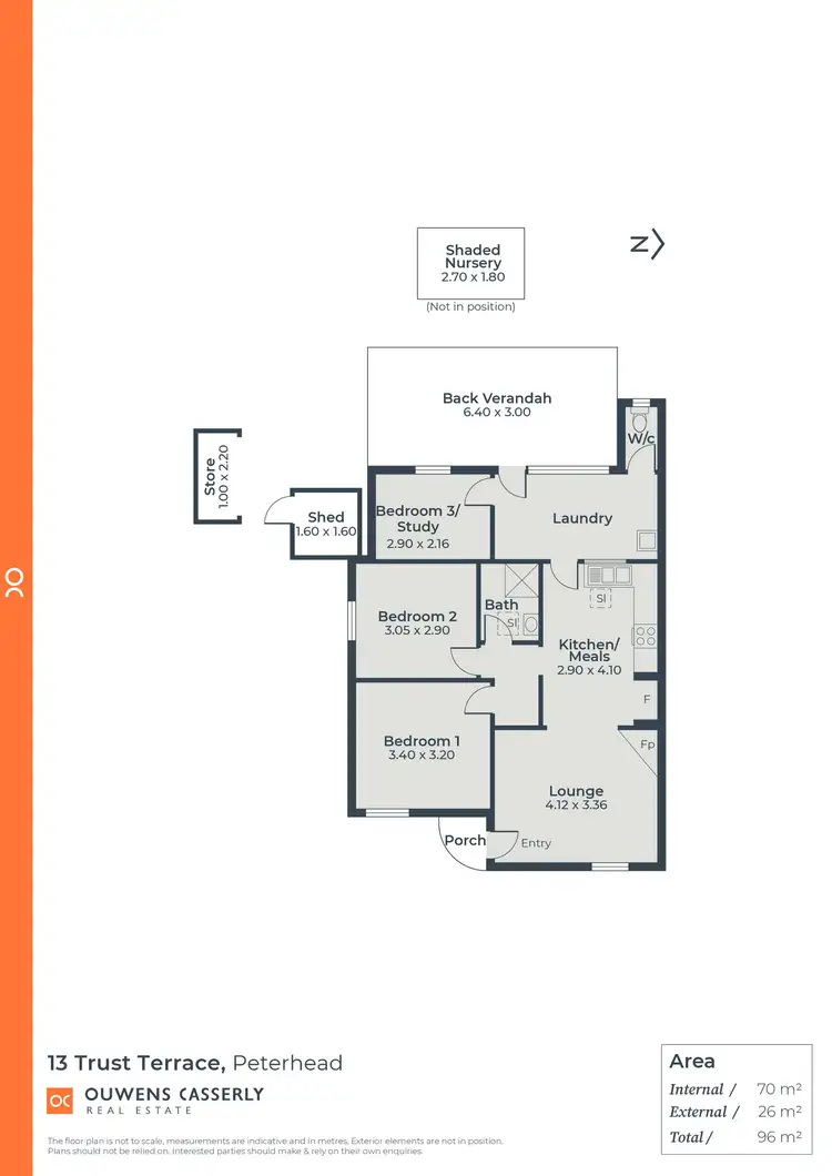 Floorplan of Homely house listing, 13 Trust Terrace, Peterhead SA 5016