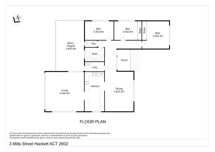 Floorplan of Homely house listing, 3 Mills Street, Hackett ACT 2602