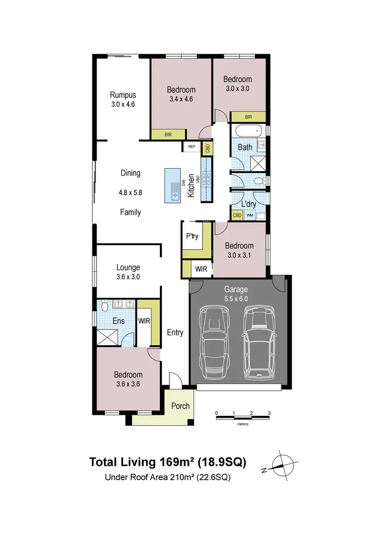 Floorplan of Homely house listing, 12 Hampton Drive, Warragul VIC 3820