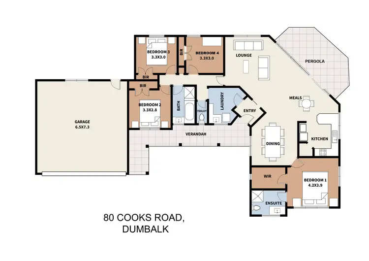 Floorplan of Homely rural property listing, 80 Cooks Road, Dumbalk VIC 3956