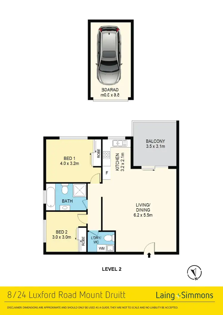 Floorplan of Homely apartment listing, 8/24 Luxford Road, Mount Druitt NSW 2770