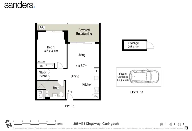 Floorplan of Homely unit listing, 309/416 Kingsway, Caringbah NSW 2229