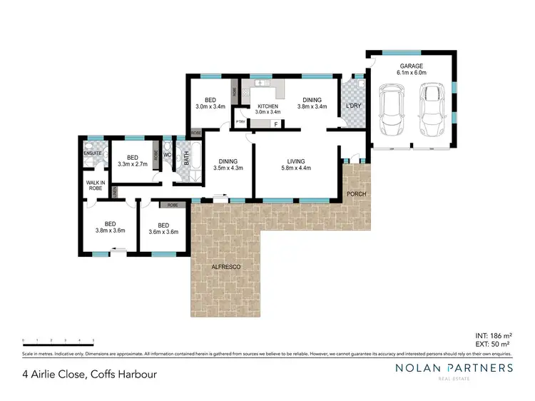 Floorplan of Homely house listing, 4 Airlie Close, Coffs Harbour NSW 2450