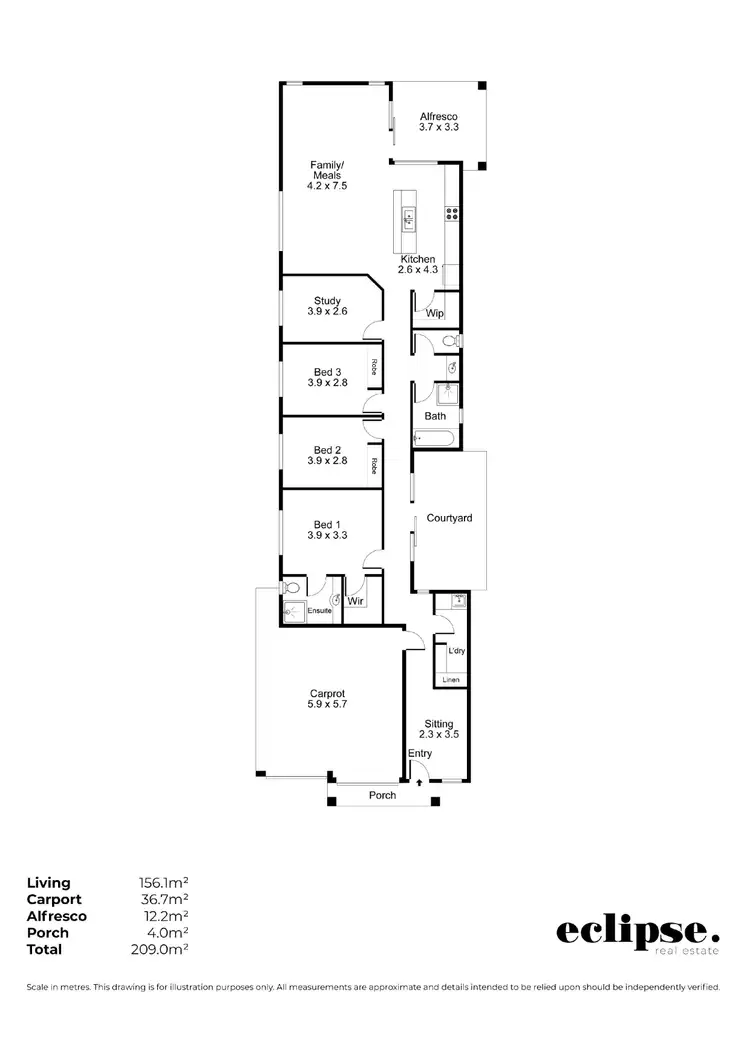 Floorplan of Homely house listing, 463A Nelson Road, Para Hills SA 5096