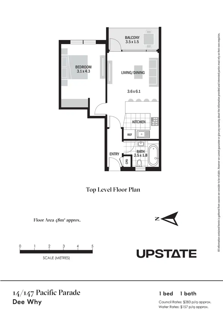 Floorplan of Homely apartment listing, 14/147 Pacific Parade, Dee Why NSW 2099